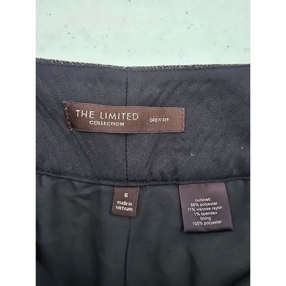 The Limited Collection Drew Fit Tweed Black & White Belted Shorts - Size 6 - Picture 4 of 7